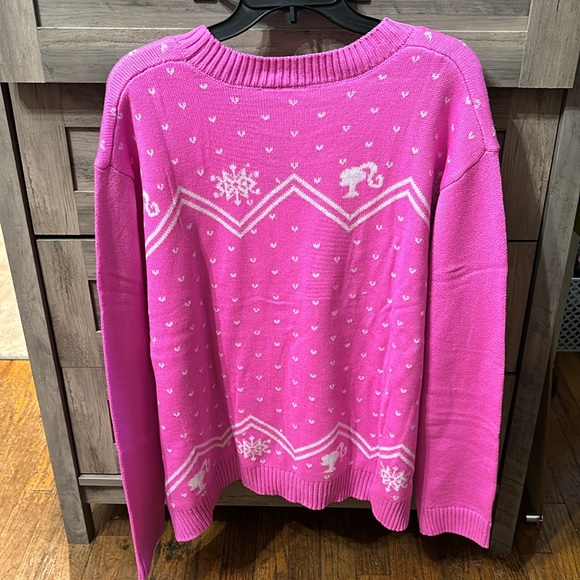 BARBIE PINK LOGO CHRISTMAS SWEATER - Picture 2 of 7
